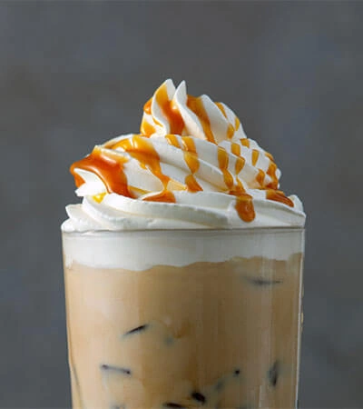 Caramel Collagen Drizzle Complete Collagen Plus caramel collagen drizzled on dessert